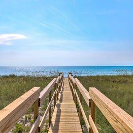 By The Kure Beach Pier-Beach Access